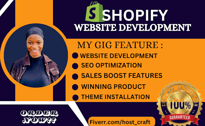 Gig Preview - Design and redesign shopify website development