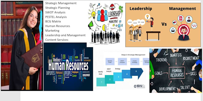 Gig Preview - Do business marketing, strategic management human resource and leadership plan