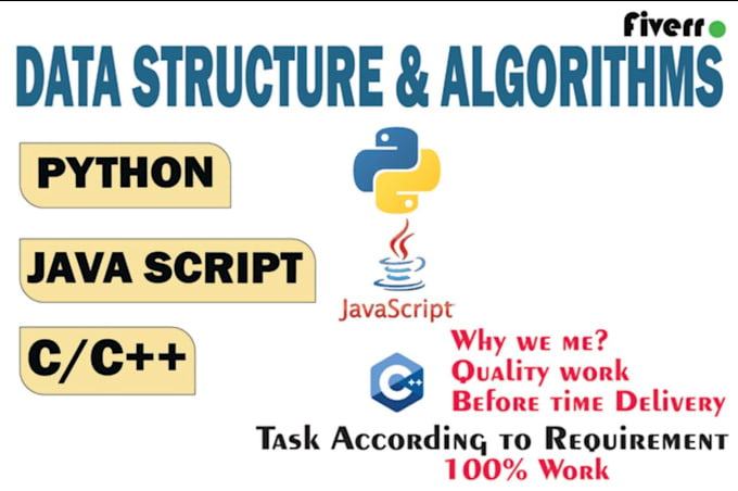 Gig Preview - Do cpp java python assignments and data structures and algorithms projects