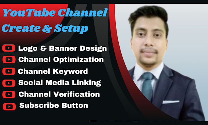 Gig Preview - Do channel create and setup logo, banner design full SEO