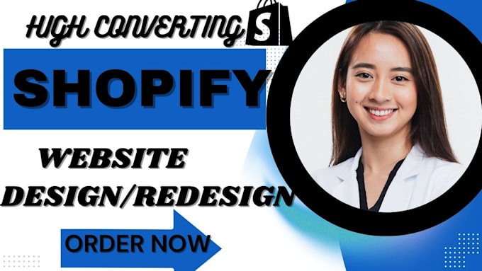 Gig Preview - Do shopify website design, redesign shopify store, create dropshipping store