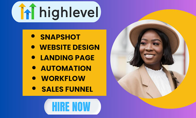 Gig Preview - Setup gohighlevel account fitness landing page ghl funnel and workflow expert