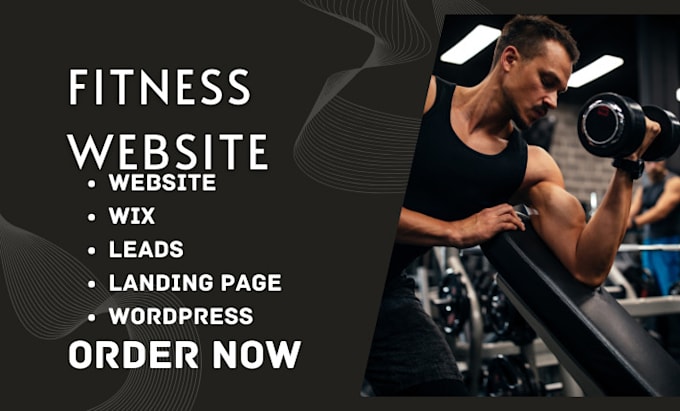 Gig Preview - Design fitness gym membership personal trainer health and fitness website