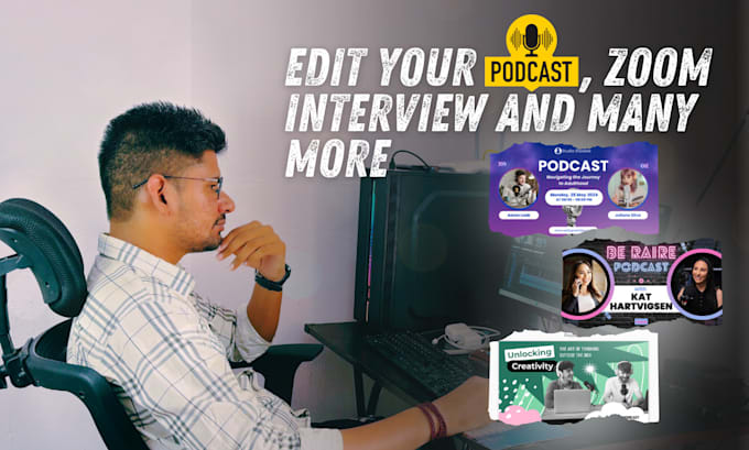 Gig Preview - Provide podcast and zoom interviews video editing services