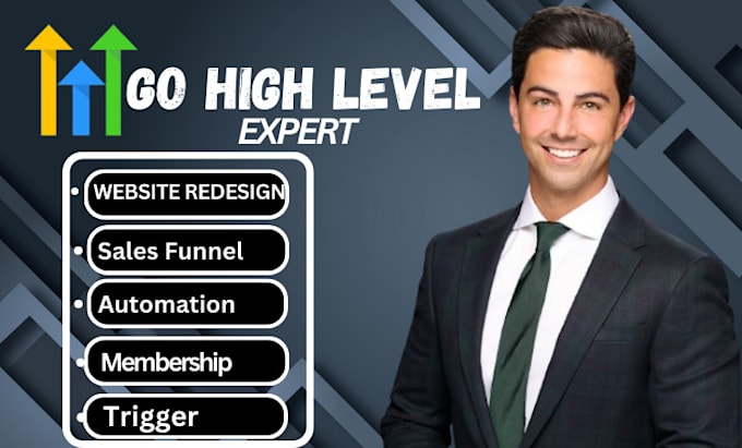 Gig Preview - Gohighlevel landing page, gohighlevel sales funnel, gohighlevel automation, a2p