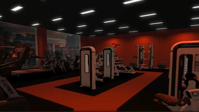 Gig Preview - Design 3d photorealistic gym house, 3d climbing gym, fitness and bouldering gym