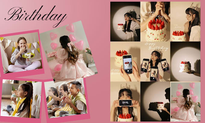 Gig Preview - Design amazing birthday vedio for your mom, photo slideshow