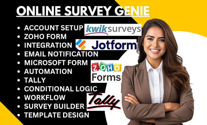 Gig Preview - Do kwiksurvey survey builder microsoft form tally zoho form jotform google form