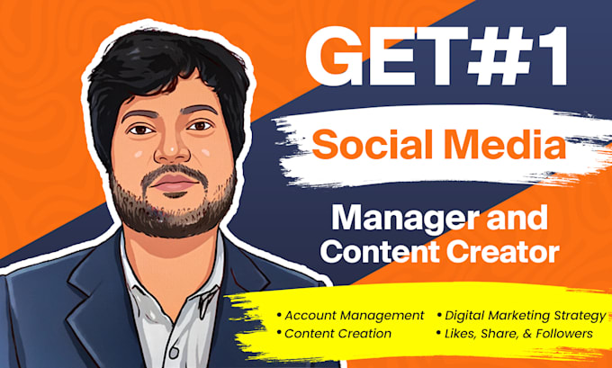 Gig Preview - Be your social media manager and content creator