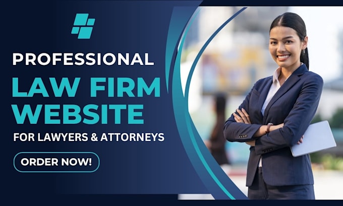 Gig Preview - Design attorney website, lawyer website, law firm website notary godaddy wix