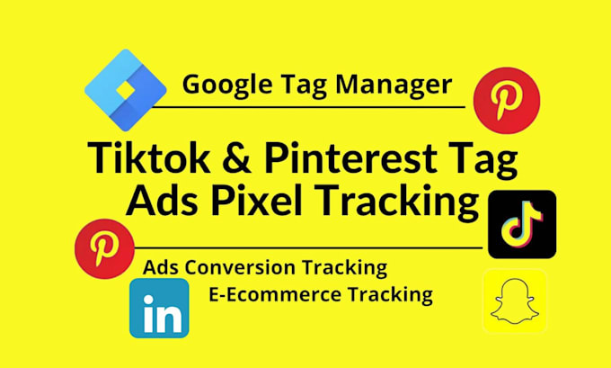 Gig Preview - Setup or fix tiktok conversion tracking and pinterest conversion tracking by GTM