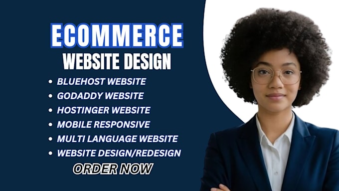 Gig Preview - Webshop wix ecommerce godaddy wix  bluehost wordpress, hostinger, wix website