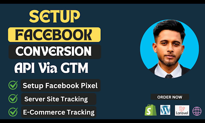 Gig Preview - Do facebook conversion API, PHP laravel capi using GTM, ga4