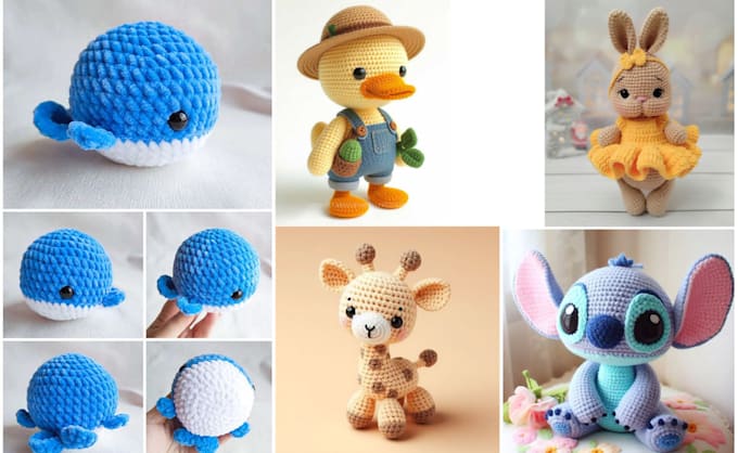 Gig Preview - Write amigurumi, crochet, crochet pattern, crochet etsy, in detail with pictures