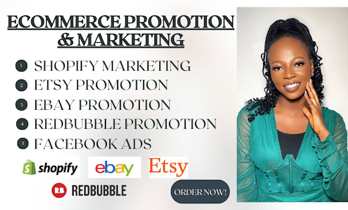 Gig Preview - Do ecommerce shopify marketing etsy listing seo ebay promotion to boost sales