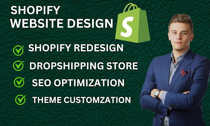 Gig Preview - Create shopify dropshipping store or shopify website, build shopify store