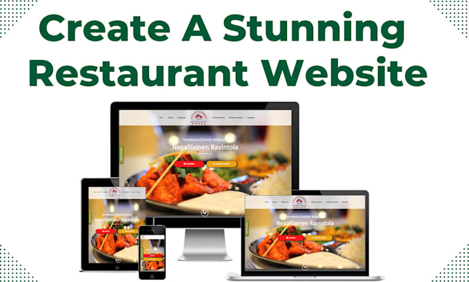 Gig Preview - Create a restaurant website with an online ordering system