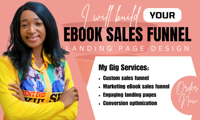 Gig Preview - Build amazon KDP ebook sales funnel, ebook marketing for KDP landing page design