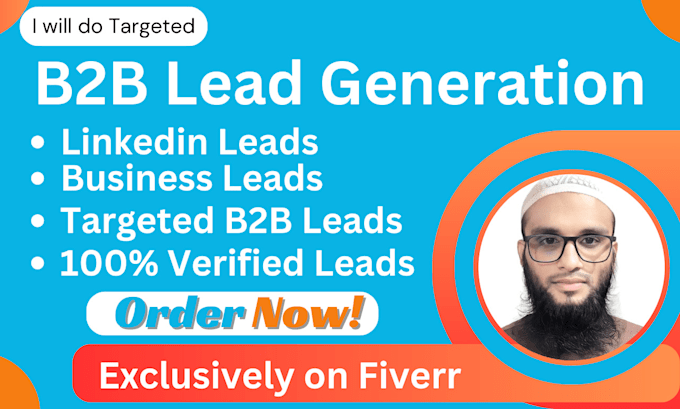 Gig Preview - Do targeted b2b lead generation, linkedin and business leads