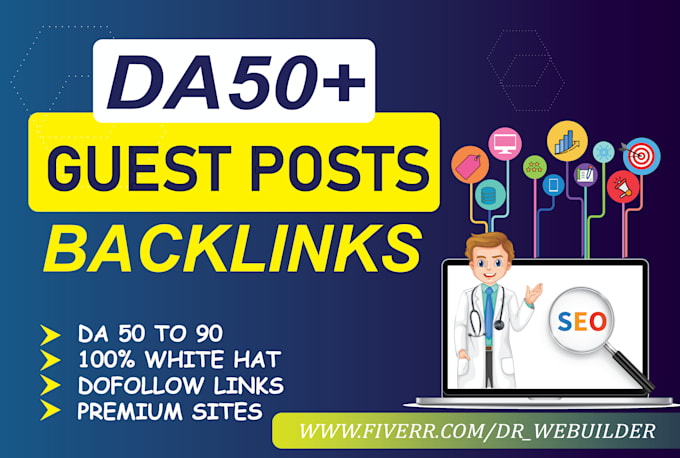 Gig Preview - Provide guest post service with dofollow backlink on high da guest post sites