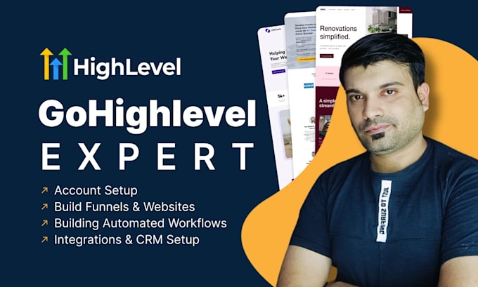 Gig Preview - Be your gohighlevel sales funnel and automation expert