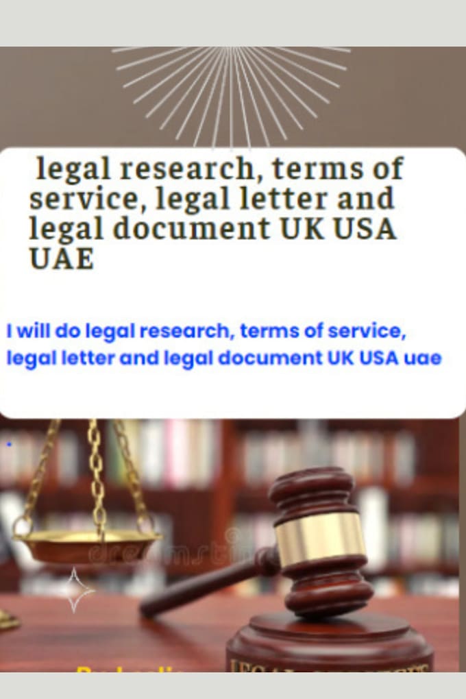 Gig Preview - Draft professional letters of appeal, legal complain, demand letter, UK,USA, uae