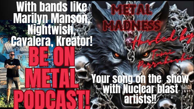 Gig Preview - Put you on metal podcast with huge bands