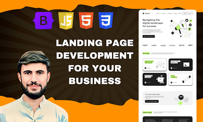 Gig Preview - Design a modern, responsive landing page for your business