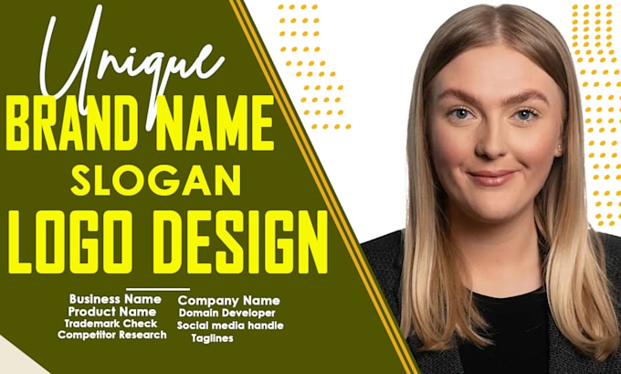 Gig Preview - Business name brand name company name product name slogan brand identity logo