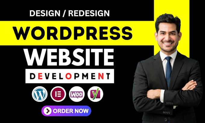 Gig Preview - Do website development and redesign with wordpress