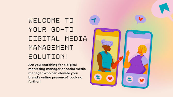 Gig Preview - Be your social media marketing manager and content creator