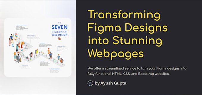 Gig Preview - Be transforming figma designs into stunning webpages