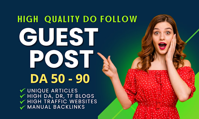 Gig Preview - Provide high quality dofollow guest posts on high da sites