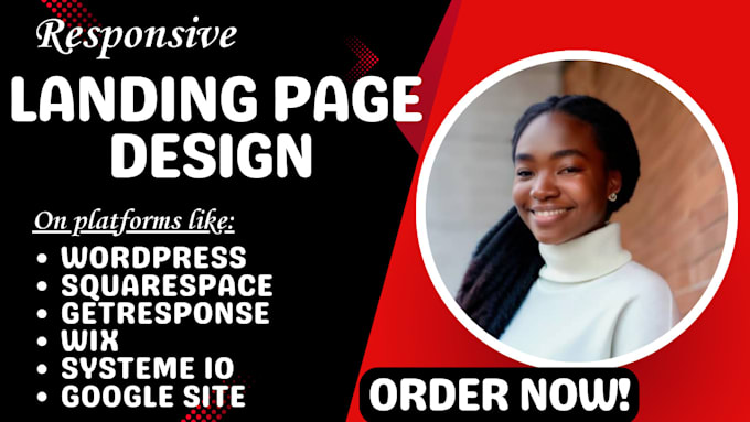 Gig Preview - Wordpress landing page design, elementor design, redesign, home page