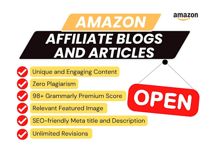 Gig Preview - Write SEO optimized amazon affiliate articles and buyer guide