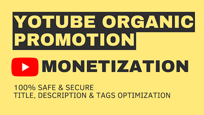 Gig Preview - Optimize youtube channel for monetization in 30 days