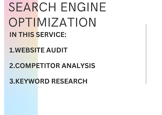 Gig Preview - Do website audit and competitor research for your website