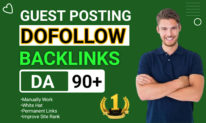 Gig Preview - Do SEO guest posting dofollow backlinks on high traffic sites