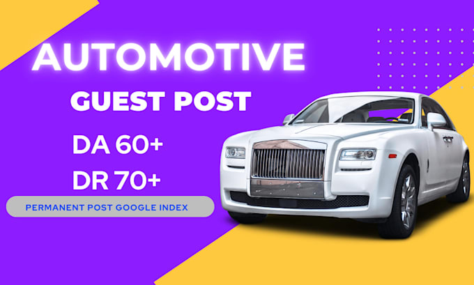 Bestseller - do guest post on high quality automotive blogs