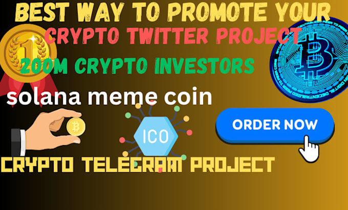 Gig Preview - Telegram ads to hit 100m crypto investor,boost memecoin token to crypto investor