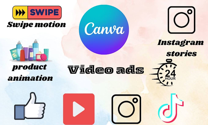 Gig Preview - Create editable canva video ads and  do canva video editing