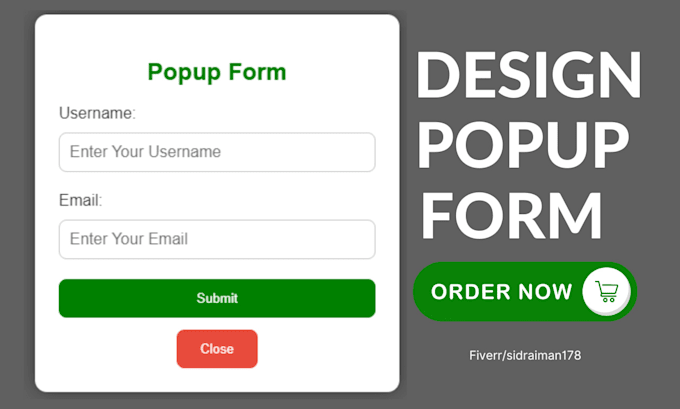 Gig Preview - Create popup for wordpress website