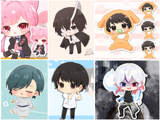 Gig Preview - Draw cute japanese style anime in chibi style