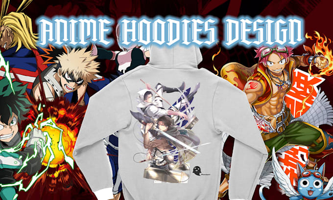 Gig Preview - Design custom anime t shirts, streetwear, and hoodies