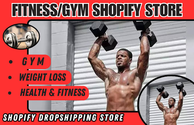 Gig Preview - Promote fitness shopify store marketing dropshipping ecommerce website