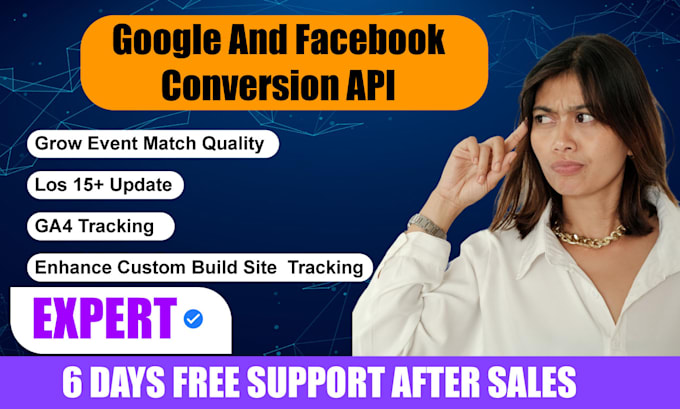 Gig Preview - Setup and fix facebook pixel google conversion API server site tracking ios 14