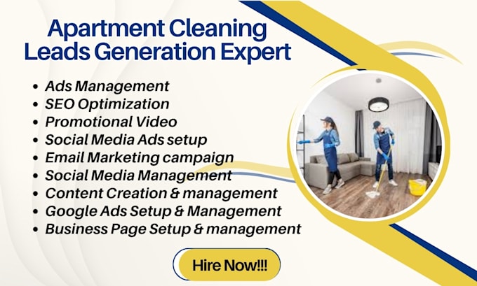 Gig Preview - Airbnb cleaning lead apartment hotel cleaning lead vacation rental cleaning lead