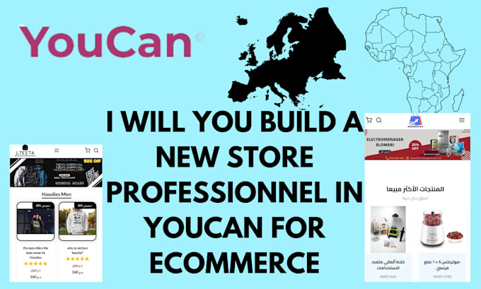 Gig Preview - You create site web store in youcan