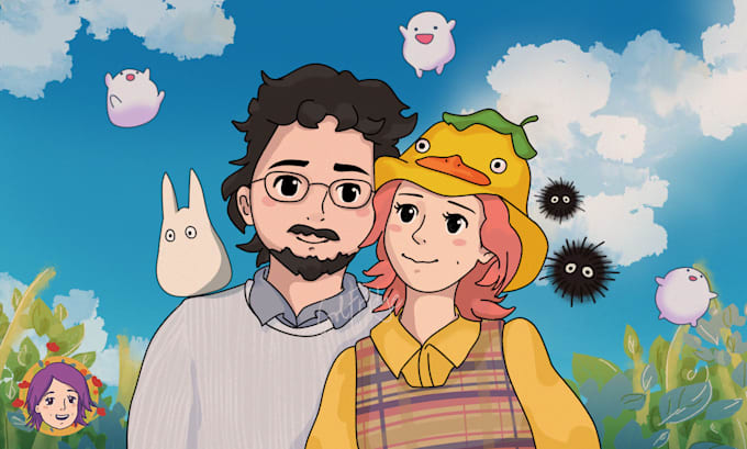 Gig Preview - Draw you in studio ghibli art style