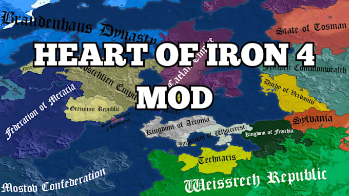 Gig Preview - Create an amazing hearts of iron4 mod for you